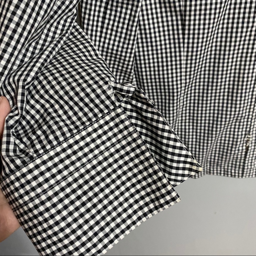Foxcroft Lightweight Gingham Zip Up Jacket - Picture 2 of 7
